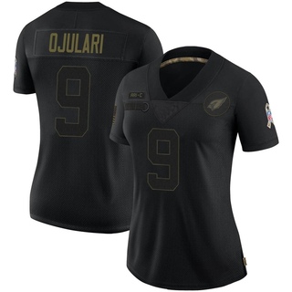 Limited BJ Ojulari Women's Arizona Cardinals 2020 Salute To Service Jersey - Black