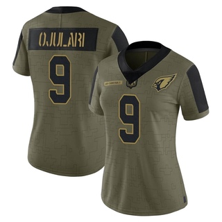 Limited BJ Ojulari Women's Arizona Cardinals 2021 Salute To Service Jersey - Olive