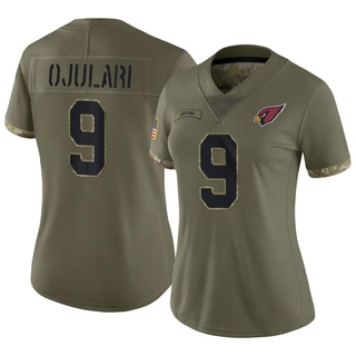 Limited BJ Ojulari Women's Arizona Cardinals 2022 Salute To Service Jersey - Olive