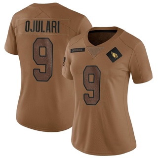 Limited BJ Ojulari Women's Arizona Cardinals 2023 Salute To Service Jersey - Brown