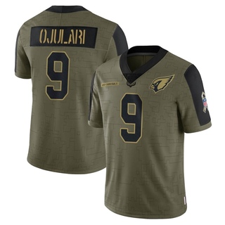 Limited BJ Ojulari Youth Arizona Cardinals 2021 Salute To Service Jersey - Olive